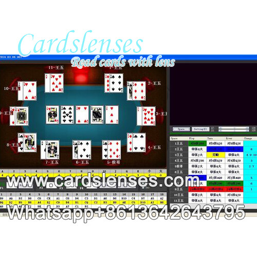 Luminosa del codice a barre sfondo di poker analizzatore