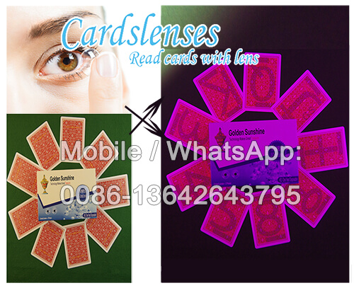 infrared contact lenses to see marked cards