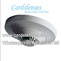 smoke alarm with infrared marked cards lens