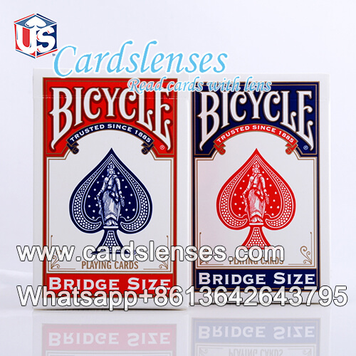bicycle bridge size standard face blue playing cards