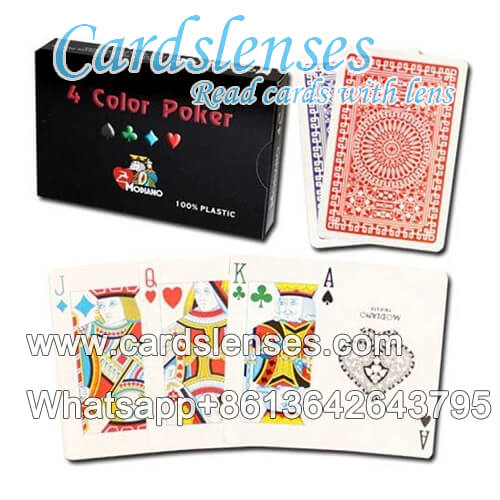 Cartões marcados Modiano 4 cartões de plástico a cores