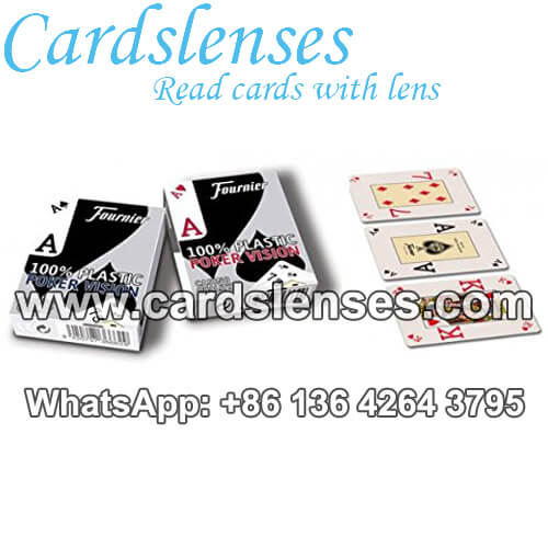 founier poker vision plastic marked cards