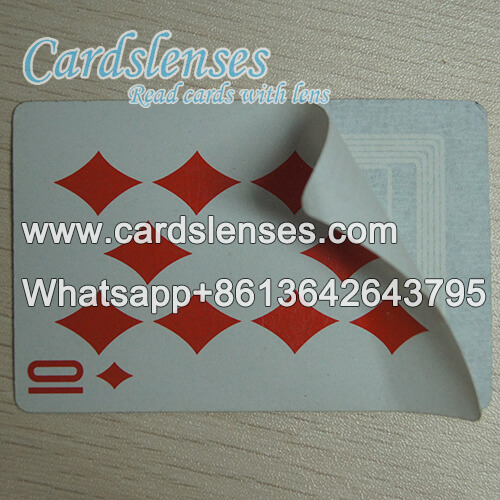 Baraja de papel del sensor de tarjetas en juegos de cartas de póquer