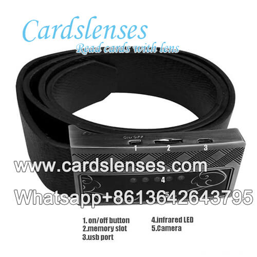 leather belt invisible ink barcode cards camera