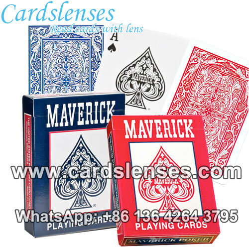 maverick invisible marked poker decks for contact lenses