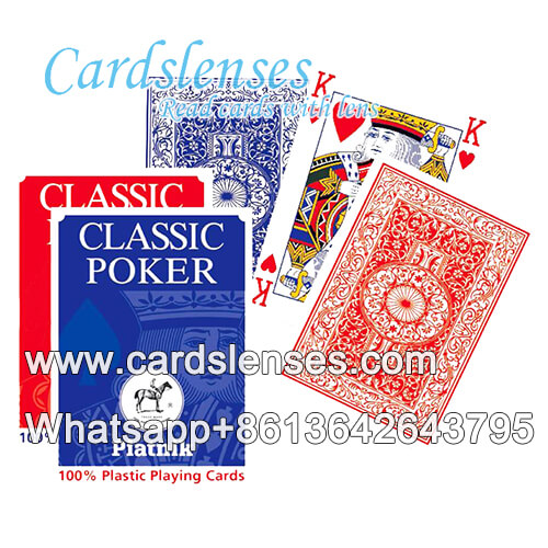 piatnik 595 blue playing marked casino cards