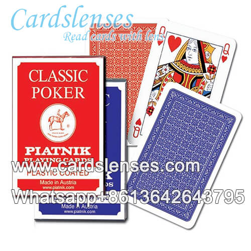 piatnik classic poker invisible cards