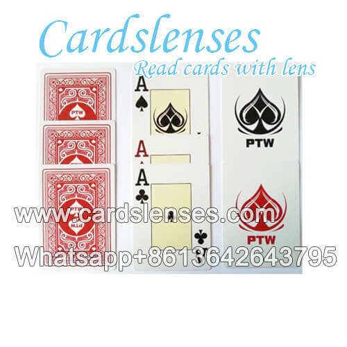 ptw playing cards marked cards for contact lens