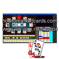 poker de código de barras luminosas analizador de fondo