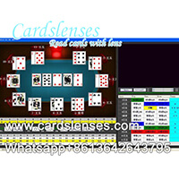 Luminosa del codice a barre sfondo di poker analizzatore