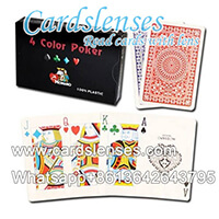 baraja marcada Modiano 4 colores tarjetas plástica